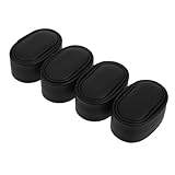BESPORTBLE Gepolsterte Uhrenkissen 4 Stück Schwarz PU Leder 6.5X4.5X3Cm für Damen und Herrenuhren und Uhrenbeweger