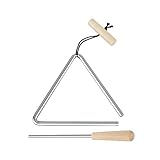 Samuliy Stahl-Dreieck-Instrument, Hand-Stahl-Dreieck-Percussion-Instrument, tragbares Hand-Percussion-Dreieck-Instrument für die morgendliche Eltern-Kind-Ausbildung