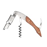 Green Novice Premium Weinöffner, Kellnermesser mit Holzgriff, Folienschneider und Korkenzieher