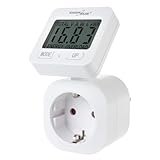 Green Blue Strommessgerät, Energiekostenmessgerät, Digitaler Wattmeter, Energiezähler, Stromverbrauchszähler | Max: 3680 W, Anzeige von verbrauchten kWh und Energiekosten