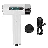 Fockety Föhn, 300 W, 100.000 U/min, kabelloser Haartrockner mit 5 einstellbaren Temperatur- und Luftstromstufen, Reisehaartrockner Typ C, wiederaufladbar, mit Düse für zu Hause