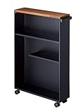 YAMAZAKI Tower Badrollwagen, Stahl, Schwarz, One Size