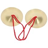 FRCOLOR Becken aus Hochwertiger Legierung Klarer Klang Langlebig und Robust Fingerzimbeln für Orff Percussion Musikinstrument Einfach zu Bedienen und Sicher