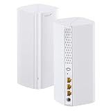 Tenda Nova ME3 Pro Wi-Fi 7 Mesh System (BE3600 Dualband 2882Mbit/s 5GHz, 688Mbit/s 2,4GHz) 3X Gigabit-Ports pro Einheit, NFC, 4K-QAM, WPA3, empfohlen für Häuser mit 3-4 Schlafzimmern, 2er-Pack
