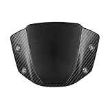 RWITWKPK Motorrad-windschutzscheibe for Honda CB650R CB 650R 2019 2020 2021 2022 2023 Motorrad Windschutzscheibe Windschutz Frontscheibe Windabweiser Zubehör doppelblase windscreen(Black Carbon)