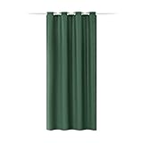 JEMIDI Vorhang blickdicht 140x245cm - Gardine mit Ösen Anbringung - Ösenschal Dekoschal Leinen Optik - 100% Polyester für Wohnzimmer Schlafzimmer