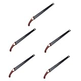 NUOBESTY 5 Stück Gartensäge Mit Holzgriff Baum Glied Tragbare Handsäge Für Den Außenbereich Schneiden Handkreissäge Klappsäge Outdoor-handsäge Camping-handsäge Stahl