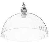 Alipis Transparenter Kunststoffdeckel Für Kuchen Hitzebeständige Abdeckung Für Wurst Und Käseplatten Servierplatte Snacktablett Wiederverwendbare Lebensmittelabdeckung Runder Ständer Für