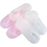 MUSISALY 3 Paare Silikon Fußschutz Feuchtigkeitsspendend Rissfrei Fußpflege Socken Atmungsaktive Ölresistente Pediküre Abdeckungen für Salon und Zuhause Passend für Trockene