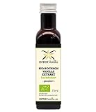 InterVanilla Bio Bourbon Vanilleextrakt hochdosiert. 75 ml. Vanille Extrakt flüssig OHNE Alkohol, auf Zucker Basis, vanilla extract for baking