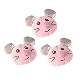 ETHZZLE 3 Stück 3 teiliges Katzenspielzeug Maus Plüsch Langlebiges Beißfestes Zahnungsspielzeug für Wohnungskatzen Naturnahe Simulation Maus Interaktives Kätzchen zur Zahnpflege