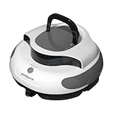 POOLPURE Poolsauger, 5000 mAh Akku, Double Motor, LED Indicators, self-Parking Function, IPX8 Waterproof, kabelloser Poolroboter für 90 m² versenkte Flache Pools