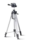 CULLMANN - 52128 - Alpha 2800 Stativ (Auszugshöhe 184,5 cm, Packmaß 70 cm, mit 3-Wege-Kopf, max. Tragkraft 2,5 kg, Gewicht 1334 g), silber