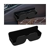 JNNJ Brillenetui Auto Sonnenbrillen, Brillenetui Halterung Selbstklebend mit Filzpolsterung, Sonnenbrillenhalter Brillenetui, Innenraum Autozubehör Brillen(Schwarz)
