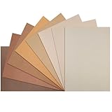 Netuno 8 Blatt Moosgummi-Platten 2 mm Braun-Töne DIN A4 braune Schaumstoff Platten Bastelschaum Moos-Gummi Set bunt Schaum-Gummi Schaumplatten Basteln Craft Foam