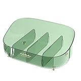 Makeup Organizer Case - Multifunktionale Kosmetikbox für staubdichte Make-up-Vitrine | Stilvolle Schmuckschatulle, Badezimmer-Hautpflegeständer | Große Kapazität, aber, grün, L, Siehe Beschreibung