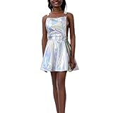 Generisch Damen Kleider Stilvolles, sexy, rückenfreies Trägerkleid für Damen Langes Kleid Damen Sommer Karneval Party Bälle Cocktailparty Neckholder-Kleid Kurvenreich Stilvoll Maxikleider