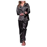Nachthemd Damen Sexy Sommer - Nachtwäsche Set Sexy 2-Teilig Schlafanzug Kurz Schlafanzüge Große Größe Dessous Curvy Negligee Push Up Slip Unterwäsche Spitzen-Pyjama Sleepwear Ärmellose Camisole Shorts