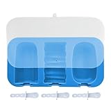 Bavokon Silikon Eisformen,Eisriegel Form - 3 Fächer Riegelform Mit Stielen Für Gefrierschrank Küche Obst Eisamstangen Haushalt