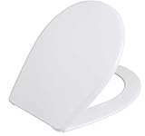 DomoDomo WC-Sitz (Toilettensitz, Klobrille) – Weiß, universell, Modell Prima