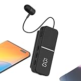 Kabellose Ohrhörer: Clip-On-Revers-Kopfhörer mit Digitalanzeige, ergonomischer Passform und Hi-Fi-Sound, schweißfestes und leichtes Design, perfekt für Reisen, Arbeit, , Workout, Fitnessstudio