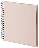 Rössler Papier 1329452586 - S.O.H.O. Wire-O-Fotoalbum 230 x 230 mm, 60 offwhite Seiten, Powder, 1 Stück
