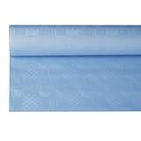 PAPSTAR 18588 Papiertischtuch mit Damastprägung 8 m x 1,2 m, hellblau