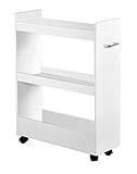 KESPER 24852-13 Nischenregal aus FSC-zertifizierte Spanplatte, weiß melaminbeschichtet/Regal/Rollregal