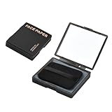 100 Stück Gesichts Löschpapier Set mit Spiegel und Puderquaste, Blottpapier Für Fettige Hautpflege, Blotting-Papiere, Ölabsorbieren de Blätter, Öl-Löschpapier, Face Oil Blotting Papers