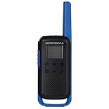 Motorola Talkabout T62 PMR-Funkgeräte (2er Set, PMR446, 16 Kanäle und 121 Codes, Reichweite 8 km) blau