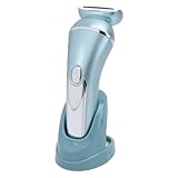 3-in-1 Elektrischer Damen Trimmer, Multifunktionaler Intimrasierer, Wasserabweisendes Ganzkörper Haarentfernungsgerät mit Aufbewahrungsbasis für Frauen
