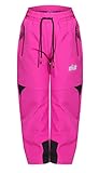 ZARMEXX Kinder Softshell Thermohose Jungen Mädchen Outdoor Trekking Herbst Winter Schneehose Ski Wanderhose (SF-1984 pink, 128)
