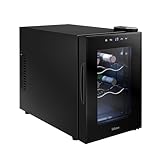 Tristar Thermoelektrischer Weinkühlschrank Grande Saignée, für bis zu 6 Flaschen, leise & stabil, Glastür, 3 Ebenen, LED-Touch-Screen, Innenbeleuchtung, WR-7506