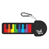 Roll Up Electronic Piano, faltbare Silikon Klavier Spielzeug, 8,54 x 5,2 x 0,79 Zoll, Reisetastatur, tragbares Musikinstrument für Reisen, Schule, Outdoor und Haushalt