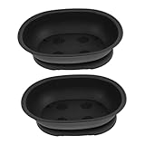 Totority 2 Stück Sukkulententopf mit Untertasse blumenkübel großer pflanzentopf Pflanzkübel Topf für Zimmerpflanzen Übertopf Behälter für Sukkulenten Blumenpflanzer pp Dark Brown