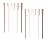 Absperrleinenhalter Laterneneisen Absperrhalter im Set 10 STK 12x1200mm