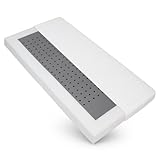 Sleepneo Kindermatratze 70x140 mit Trittkante, Höhe 11cm, Bezug waschbar, Oeko TEX & CertiPUR Zertifiziert, Kinder-Matratze 70x140 für Kinderbett