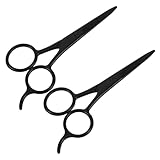 Beavorty 2 Stück Edelstahlscheren Schnurrbartschere Bartschere Für Männer Wimpernschere Augenbrauenschere Trimmschere Nasenhaarschere Kleine Scharfe Schere Haarschneidewerkzeuge