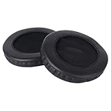 HEALSOPTHY Ohrpolster Ersatz für MDR Vdj Vdj Kopfhörer Weiche PU Ohrpolster Langlebige Polsterung Verbessert Bassleistung Passend für Pioneer Serie Schwarzes Paar