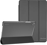 ProCase Hülle für Samsung Galaxy Tab A9+ / A9 Plus 11 Zoll 2023 (SM-X210), Dreifache Schutzhülle Case für 11' Galaxy Tab A9+/A9 Plus, Dünn Leicht Smart Cover mit Translucent Frosted Rückhülle -Schwarz