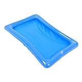 COLLBATH Aufblasbares Tablett sandkasten aufblasbares Strandparty Getränkekühler Aufblasbarer Luau-Kühler Wasserspielzeugmatte für Katzen aufblasbare Kühlbox für Partys PVC Blue