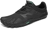 SAGUARO Barfußschuhe Herren Damen Traillaufschuhe Outdoor & Indoor Training Fitnessschuhe Wander Wald Strand Straße Laufschuhe Walkingschuhe Schnell Trocknend Badeschuhe, Öl Schwarz, 42 EU