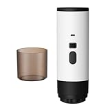 Petyoung Tragbare Elektrische Espressomaschine, Akku Camping- Kaffeemaschine, 12v Kaffeemaschine Auto Selbsterhitzung Espressomaschine kompatibel mit gemahlenem Kaffee& NS- Kapsel