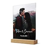 CHRISCK design Dein Foto auf Acrylglas - Wandbild selbst gestalten - Acryl Glasbild mit eigenem Foto & Wunschtext - hochwertiger Druck als Geschenk für Sie & Ihn Geburtstag Jahrestag - ab 20x15 cm