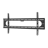 Hama TV Wandhalterung (37-90 Zoll TV Halterung für Fernseher bis zu 100kg, max. VESA 800x400, Feste Fernseh Wandhalterung mit minimalem Wandabstand, inkl. Fischer Dübel & Montageanleitung) schwarz