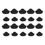 Healeved 20 Stück Selbstklebende Schuhabsatzreparaturflicken aus Abriebfestem Material Großer und Kleiner Fersenpatch für Sneaker und Sportschuhe Schwarzer Fersenschutz zur Verlängerung