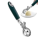 Eisportionierer | Backwerkzeuge | Werkzeug aus Edelstahl 304 mit ergonomischem Griff zum Servieren, Schneiden und Formen von Obstkugeln