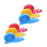 Angoily 6 Stück Türclip Türstopper süß Tür für schwere Türen Dekorativ geformt Türstopper Boden safe schneckensicherer türstopper Türkeil in Schneckenform tpe