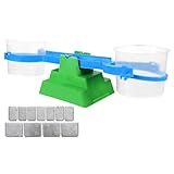 ORFOFE Eimerwaage aus Kunststoff 200g/1g – Pädagogische Balancierwaage für Grundschule Lernspielzeug für Gewicht und Gleichgewicht Leicht und Vielseitig für Unterricht Zufällige Farbe