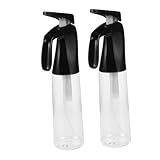 VALICLUD 2 Stück Flaschenspray weiße Sprühflasche etwas Nebelwasserflasche Barbier Haarpflegeflasche Sprühnebel Flasche Sprühflaschen Glas Pflanzen Plastik Black